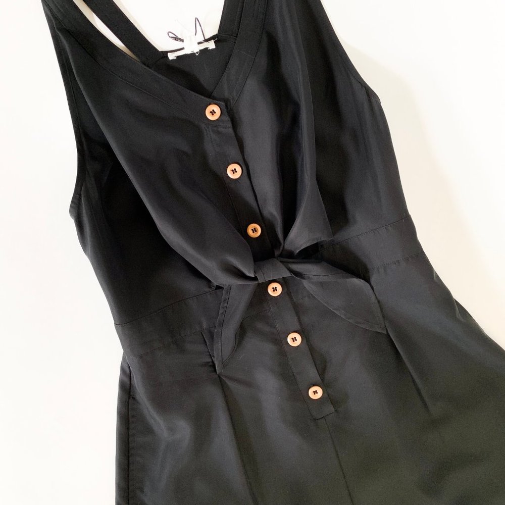 A Loves A Black Button Down Jumpsuit - Picture 2 of 10